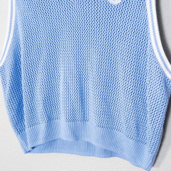 PINK Women’s Knit Vest Top XL Preppy Classic Tenniscore Athleisure Streetwear - Picture 5 of 6